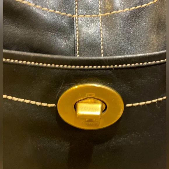 VTG Coach Hobo Bag Black - Picture 2 of 6